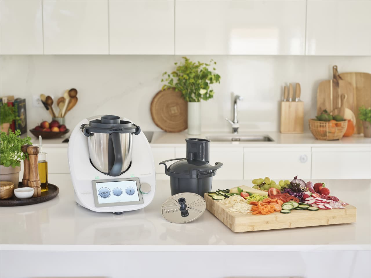 Thermomix TM7 styled on a kitchen counter